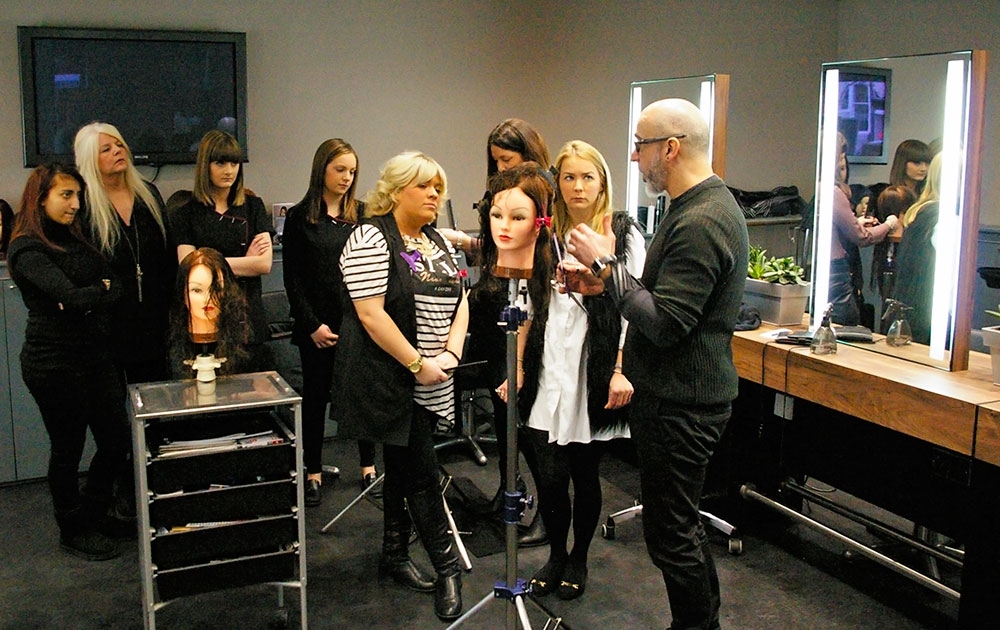 Training with the Paul Mitchell Artistic Team at Eltham